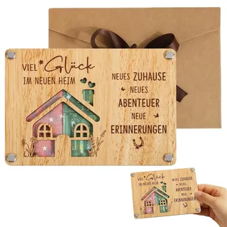 Einweihungsgeschenk Wohnung,Geschenk Zum Einzug,Einzugsgeschenke Haus,Spardose Haus des Geldes,Hausbau Geschenk Einweihung Haus,Geldgeschenk Aus Holz,Geeignet Für Geburtstage Und Einweihungsgeschenke