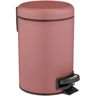 WENKO Kosmetikeimer "Leman" 3 Liter, BxTxH: 17x25x22,5 cm, rosa, schwarz