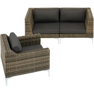Tectake Villanova Loungeset grau