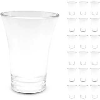 DOJA Barcelona | Schnapsgläser Aus Kunststoff | 4 cl | 18er Pack | Shotgläser aus Polycarbonat | Wiederverwendbare Schnapsgläser aus Hartplastik | Einweg-Schnapsbecher für Aperitif, Espresso, etc.
