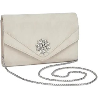 Miss Lulu Clutch Damen Elegant Umschlag Damen-clutches Abendtasche Brauttasche Umschlag Tasche Handtasche mit Kette für Hochzeit Party Prom