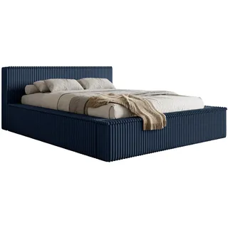 Selsey Polsterbett mit Stauraum, Dunkelblau, 180x200 cm - Dunkelblau