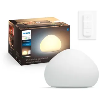 Philips Hue Wellner Table Lamp - White - With Dimmer Switch