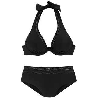 LASCANA LASCANA, Bügel-Bikini als Neckholder, schwarz,