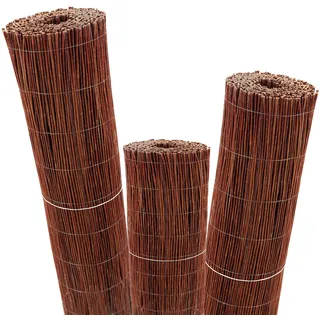 Aquagart Sichtschutzmatte 40m x 120 cm Braun Holz