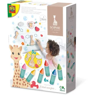SES Creative SES Sophie La girafe Bath Chalk with Shapes