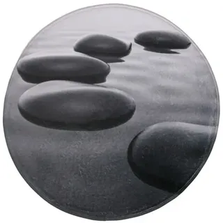 Sanilo Badteppich Black Stones Schwarz Ø 80 cm