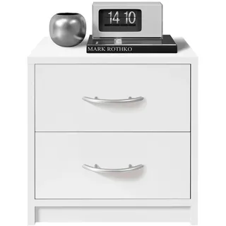 SchlafKONTOR Nachttisch Pepe 38,5 x 28 x 39 cm Weiß