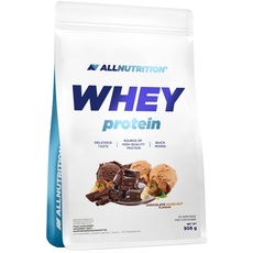 ALLNUTRITION WPC Whey Protein Pulver mit Aminosäuren - Eiweiss Protein Pulver - Fettarmes Proteinpulver Isolate für Muskelaufbau und Erholung nach dem Fitness - 908g - Chocolate Nut