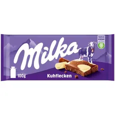 Milka Kuhflecken 1 x 100g I Alpenmilch-Schokolade I mit Flecken aus weißer Schokolade I Milka Schokolade aus 100% Alpenmilch I Tafelschokolade