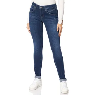 Mavi Damen Adriana Jeans, Dark Brushed Denim, 25/30