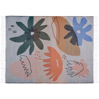 Beliani Decke, Beige, Textil, 130x170 cm Bunt