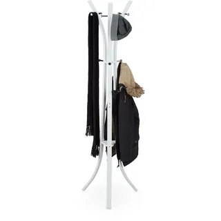 Relaxdays Garderobenständer Relaxdays 55 x 175 x 55 cm Weiß
