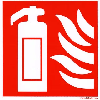 tabelle - SYMBOL FEUERLÖSCHER, langnachleuchtend