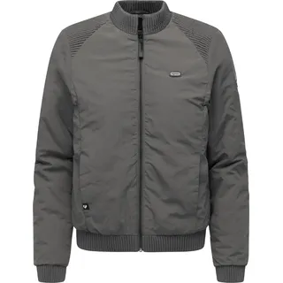 Bomberjacke RAGWEAR "Bomberjacke Chenna Warm YOUMODO", Damen, Gr. 3XL, grau (stone grau), Obermaterial: 100% Nylon NY.  Obermaterial: Futter: 100% Polyester PES. 100% Polyester PES., loose fit hüftbedeckend, Ärmel ohne Ärmelschlitz Rippbündchen, Jacken Bomberjacke, Warme Pufferjacke mit elastischen Bündchen