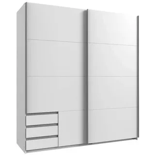 Emden 180 x 198 x 64 cm weiß mit Schubladen