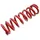 Metric Coil 151 57 5-65 375 Lb Stoßdämpferfeder Electric Red One Size