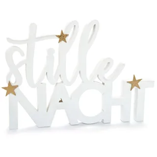 Heitmann-Deco Weihnachtsdeko 1008736, Frohes Fest, Schriftzug aus Holz, 25 x 20 x 2cm