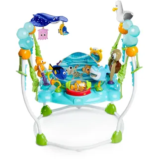 Disney Baby Bright Starts, Disney Baby, Findet Nemo Spring- und Spielcenter mit Spielstation mit Lichtern und Musik, 13 Aktivität Spielzeug, 360° drehender Sitz, höhenverstellbares, Kinder ab 6 Monaten