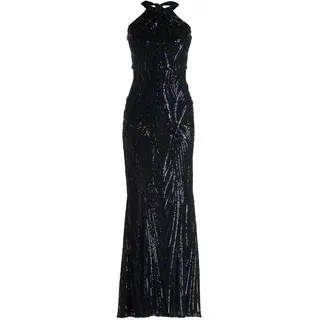 Abendkleid VERA MONT "Abendkleid im Glitzer-Look", Damen, Gr. 40, EURO, blau (night sky), Obermaterial: 97% Polyester PES. 3% Elasthan EL., Kleider Abendkleid