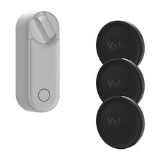 Yale Linus L2 Smart Lock silber + Dot 3er-Pack schwarz