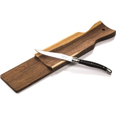 Laguiole Style de Vie Wurstbrett mit Messer, Akazienholz