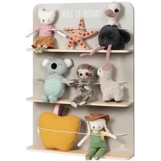 Musterkind Wandregal Wall of Friends 40 x 12 x 10 cm Grau