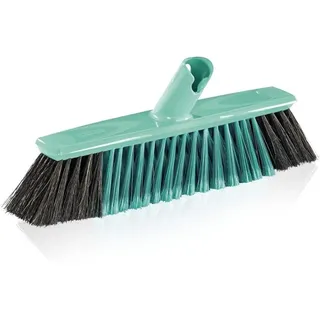 Leifheit Parkettbesen Xtra Clean, X-Borsten, 30 cm, Click-System | Für Parkett und Laminat, Naturhaarmischung, schräge Stielanbindung, vollflächiges Kehren, entfernt Feinstaub gründlich