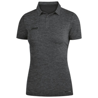 Jako Damen Polo Premium Basics anthrazit meliert, 44