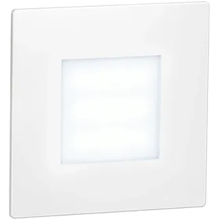 ledscom.de LED Treppenlicht/Wandeinbauleuchte FEX für innen und außen, eckig, 85 x 85mm, kaltweiß
