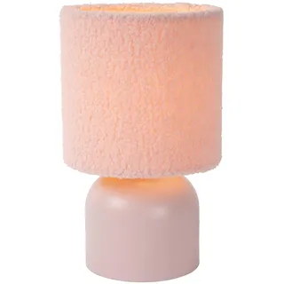 LUCIDE WOOLLY - Tischlampe - Ø 16 cm - 1xE14 - Rosa