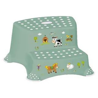 KEEEPER kids Tritthocker Funny Farm zweistufig, grün nordic-green,