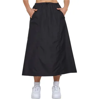 Urban Classics Damen Rock Ladies Ripstop Parachute Midi Skirt Black L
