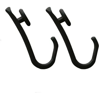 Sealskin Ersatz-Haken für Easy-Roll Duschvorhangstange, Duschvorhangringe aus Kunststoff, 12 Stück, Farbe: Schwarz