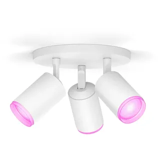 Philips Hue LED-Spot Fugato 3-flammig White & Color Ambiance Weiß Ø 19,5 cm