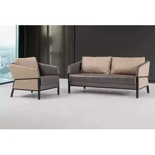 Büromöbel-Set Zweisitzer Sessel Luxus Arbeitszimmer-Einrichtungsset