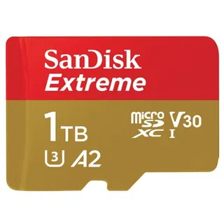 SanDisk Extreme microSDXC UHS-I U3 A2 V30 + SD-Adapter 1 TB