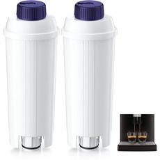 ARETHONE Wasserfilter, Ersatz für De'Longhi Kaffeevollautomaten DLSC002 Filter, Kaffeefilter Kompatibel mit De'Longhi Magnifica S (2 Stück (1er Pack))