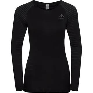 Odlo Damen Funktionsunterwäsche Langarm Shirt Performance Light Black, L