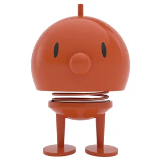 Hoptimist Bumble Wackelfigur & Glücksbringer, Skandinavische Deko Figuren für Wohnzimmer, Schreibtisch, Büro, Bürodeko & Lustige Kleine Geschenke, 10 x 10 x 15 cm, Large, Orange