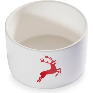 Gmundner Keramik Rubinroter Hirsch, Unterteil Vorratsdose H. 9 cm