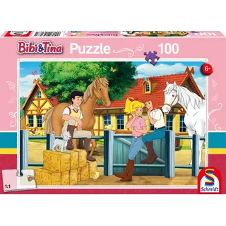 Schmidt Spiele Bibi & Tina Auf dem Martinshof 100 Teile Kinderpuzzle