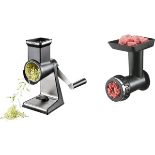 GEFU Fleischwolf Trommelreibe Set TRANSFORMA 00115 schwarz