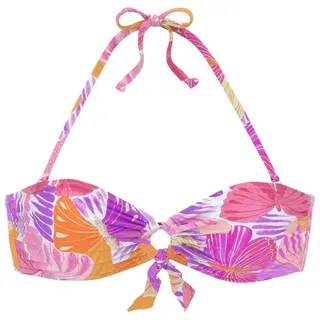 SUNSEEKER Bandeau-Bikini-Top mit Zierring, lila