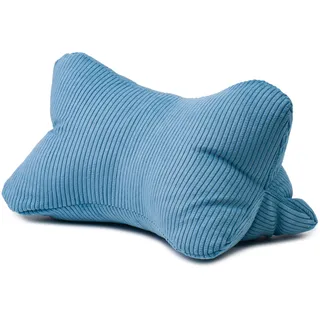 Gözze - Leseknochen Capri, Nackenkissen in Feincord-Optik, Lese- und Relaxkissen für Nacken und Rücken, 40 x 25 cm - Petrol