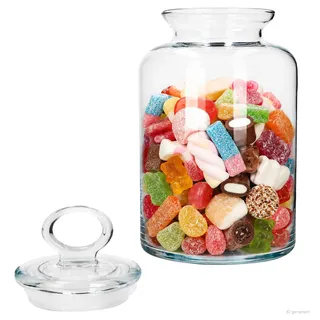 Vorratsglas KIT 2,64L Glasdose mit Deckel Bonbonglas Keksglas