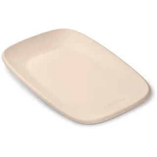 Nattou Wickelauflage 50x70 cm - Wickelauflage Abwaschbar und wasserdicht auf PU-Schaum - Leicht und weich Baby Wickelunterlage - Wickelmatte mit erhöhten Rändern - Beige