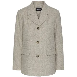 PIECES Damen Pcjudo Blazer Jacket, Light Grey Melange ,XS