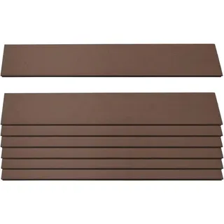 MCW 7er Set Latten Für WPC-Sichtschutz Savoie Bretter Windschutz Ca. 1qm - 90cm Braun