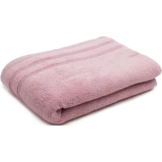 Badetuch GÖZZE "Monaco", rosa (altrosa), B:70cm L:140cm, Walkfrottier, Obermaterial: 100% Baumwolle, Handtücher, Badetuch, Uni Farben, mit gewellter Bordüre, reine Baumwolle